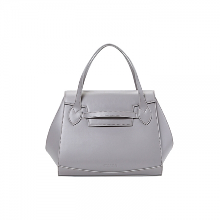 graue Farbe echtes Leder Handtaschen für Frauen