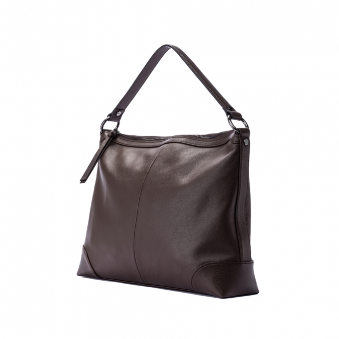 gionar große braune farbe vintage weiche leder frauen schulter handtaschen mit customzied logo 