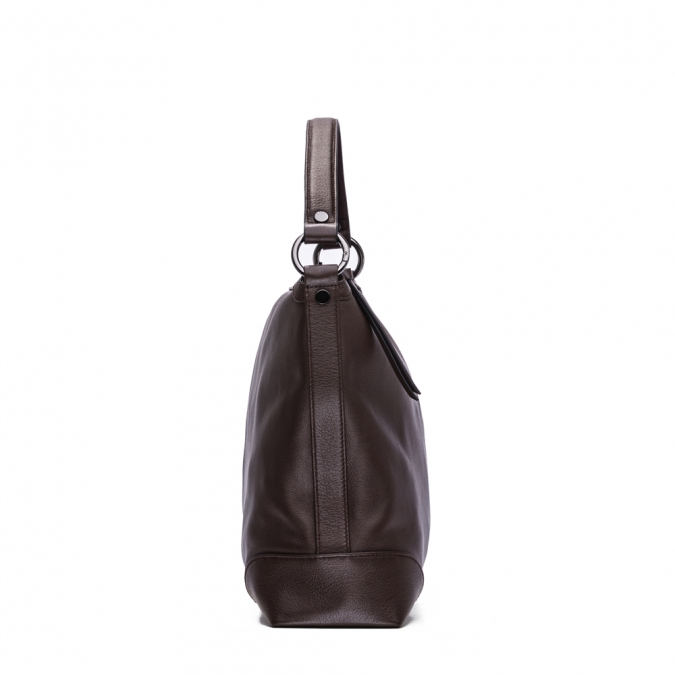 gionar große braune farbe vintage weiche leder frauen schulter handtaschen mit customzied logo 
