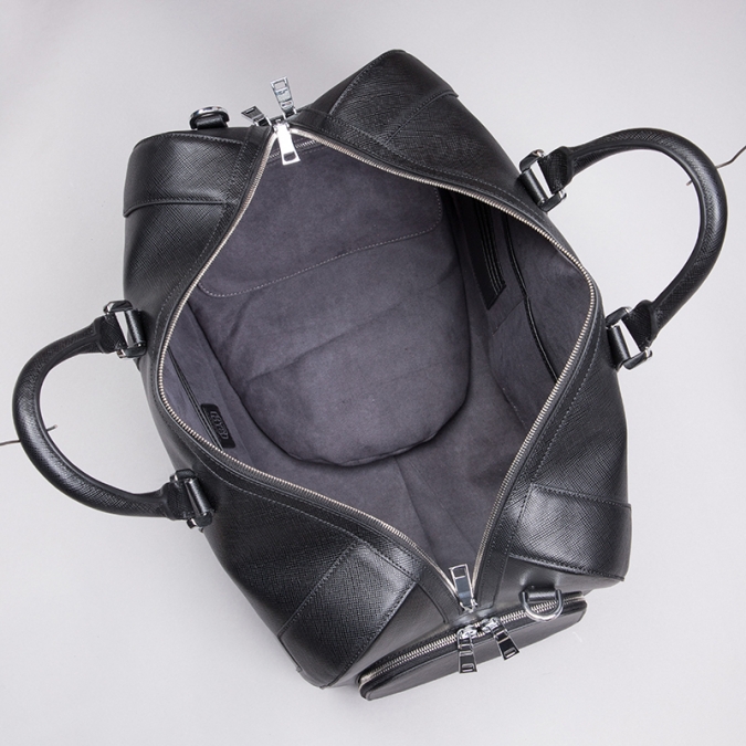 benutzerdefinierte Luxus-Qualitäts-Herren-Reisetaschen aus Saffiano-Leder mit Schuhtasche 