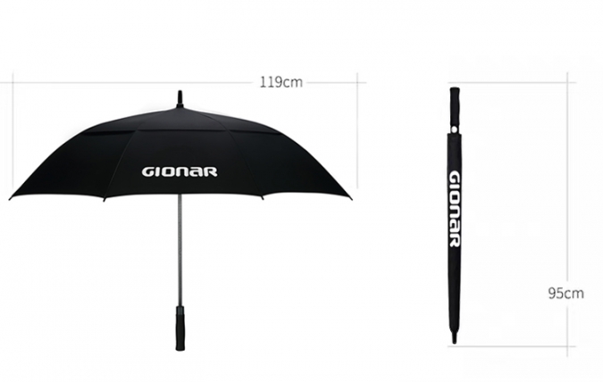 kundenspezifischer hochwertiger Moderegenschirm mit Drucklogo 
